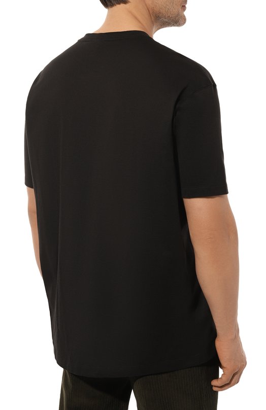 Хлопковая футболка Paul&Shark 24411085 Чёрный  24411085 Фото 4