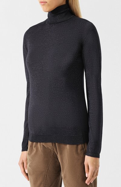 Водолазка из кашемира и шелка BRUNELLO CUCINELLI, арт. M41800063, фото 3