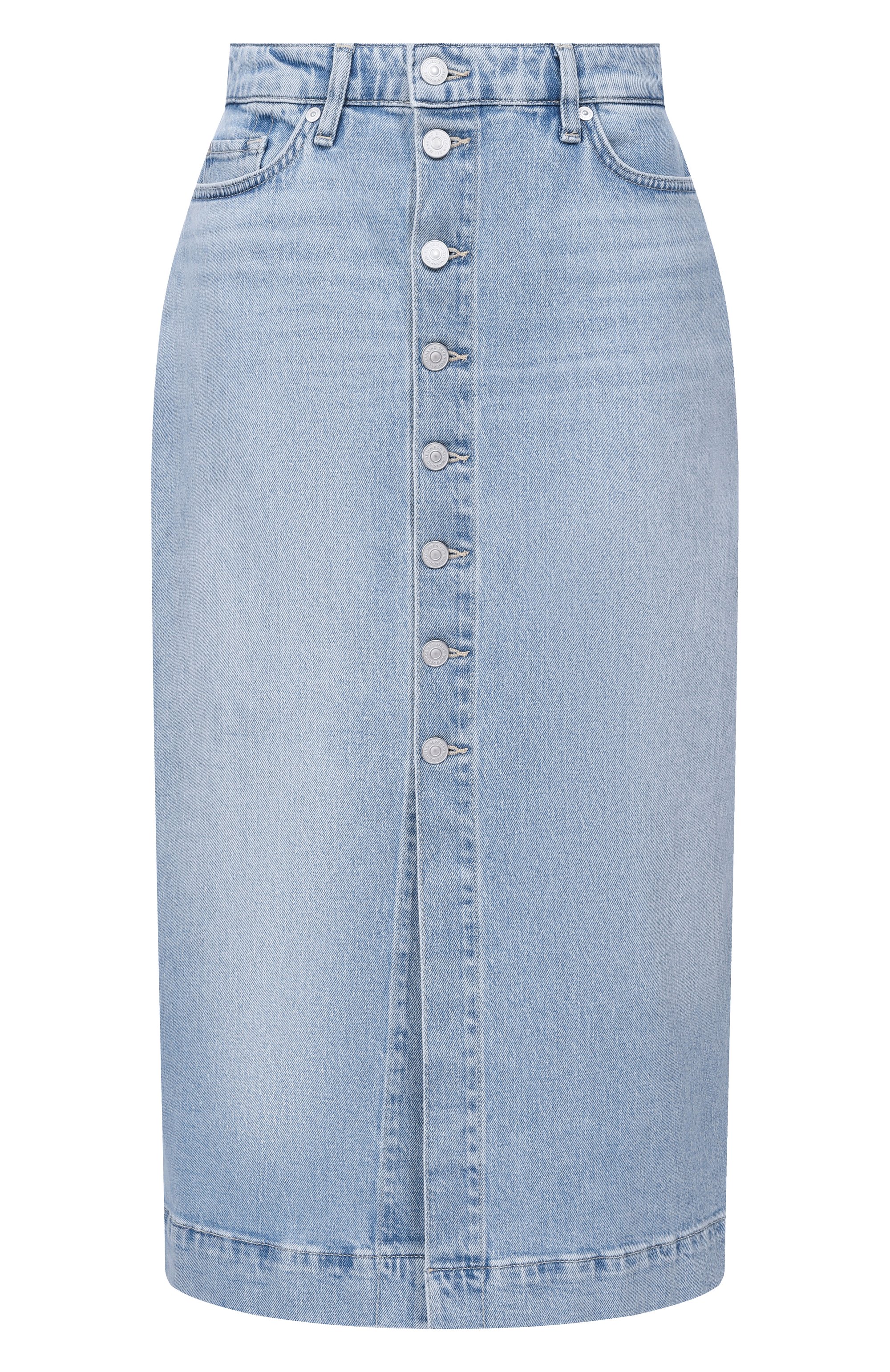 Джинсовая юбка amber midi skirt 7 FOR ALL MANKIND, арт. 7U400C10-1ZW, фото 1