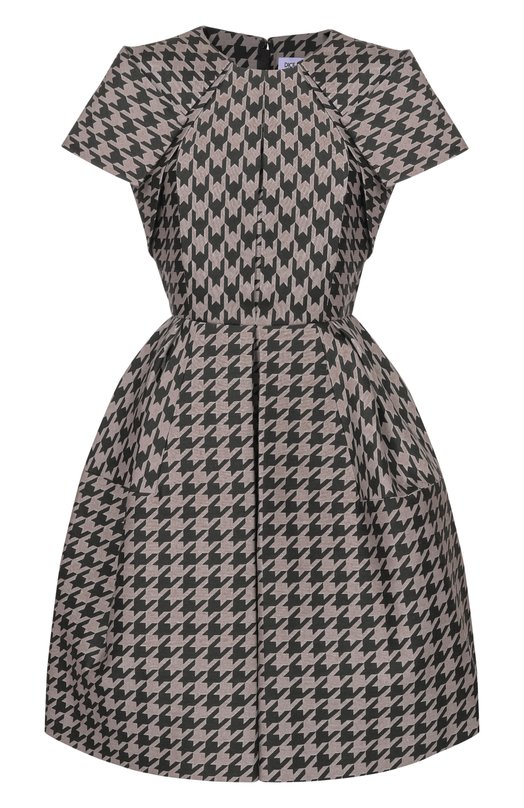 Шерстяное платье Dice Kayek FW25R214 WPC GREEN Разноцветный FW25R214 WPC GREEN