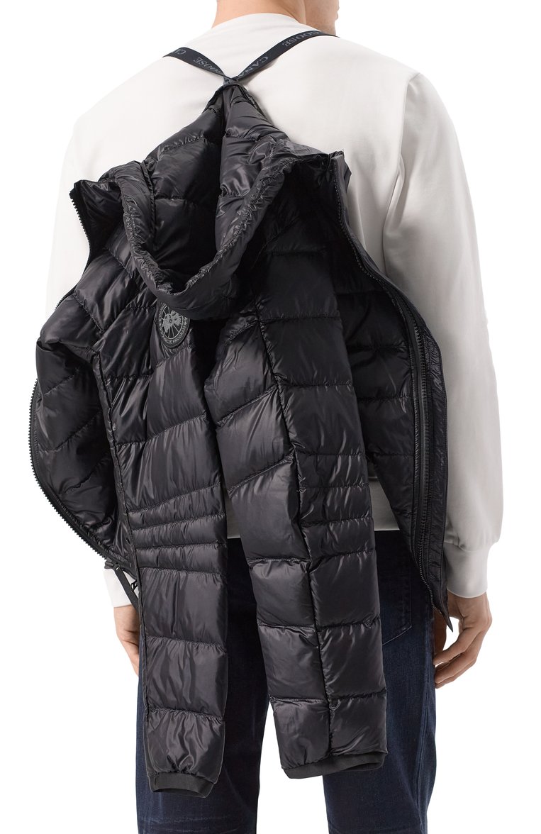 Мужская пуховая куртка crofton CANADA GOOSE черного цвета, арт. 2227MB | Фото 6 (Рукава: Длинные; Материал сплава: П�роставлено; Длина (верхняя одежда): Короткие; Драгоценные камни: Проставлено; Материал подклада: Синтетический материал; Мужское Кросс-КТ: утепленные куртки; Стили: Кэжуэл; Кросс-КТ: Куртка, Утепленные; Материал внешний: Синтетический материал)