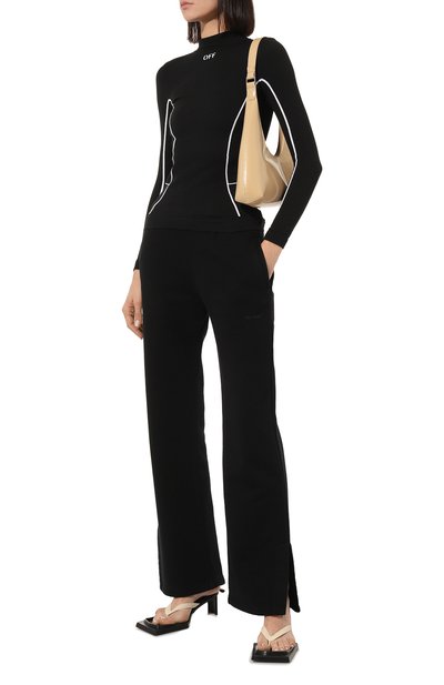 Лонгслив OFF-WHITE черного цвета по цене 20800 руб., арт. OWVB025C99KNI0011001, фото 2 Лонгслив OFF-WHITE, арт. OWVB025C99KNI0011001, фото 2