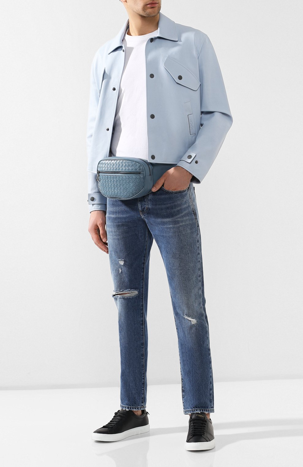 Кожаная поясная сумка  BOTTEGA VENETA, арт. 520452/V465X, фото 2