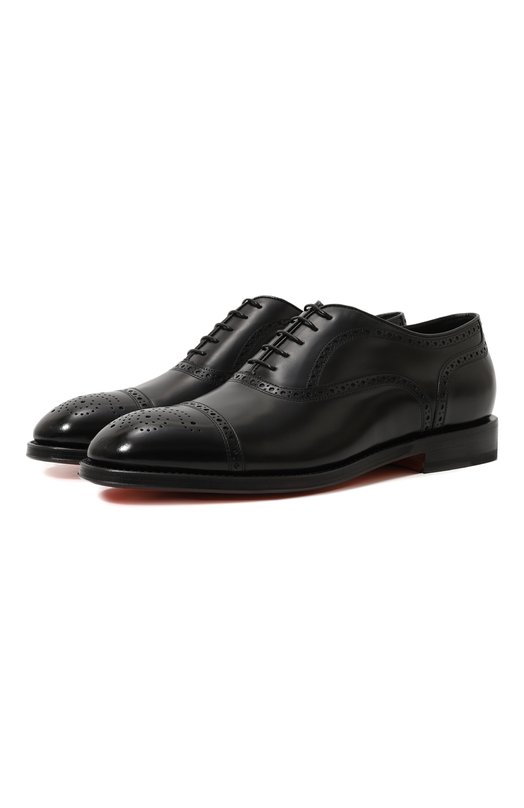 фото Кожаные оксфорды santoni