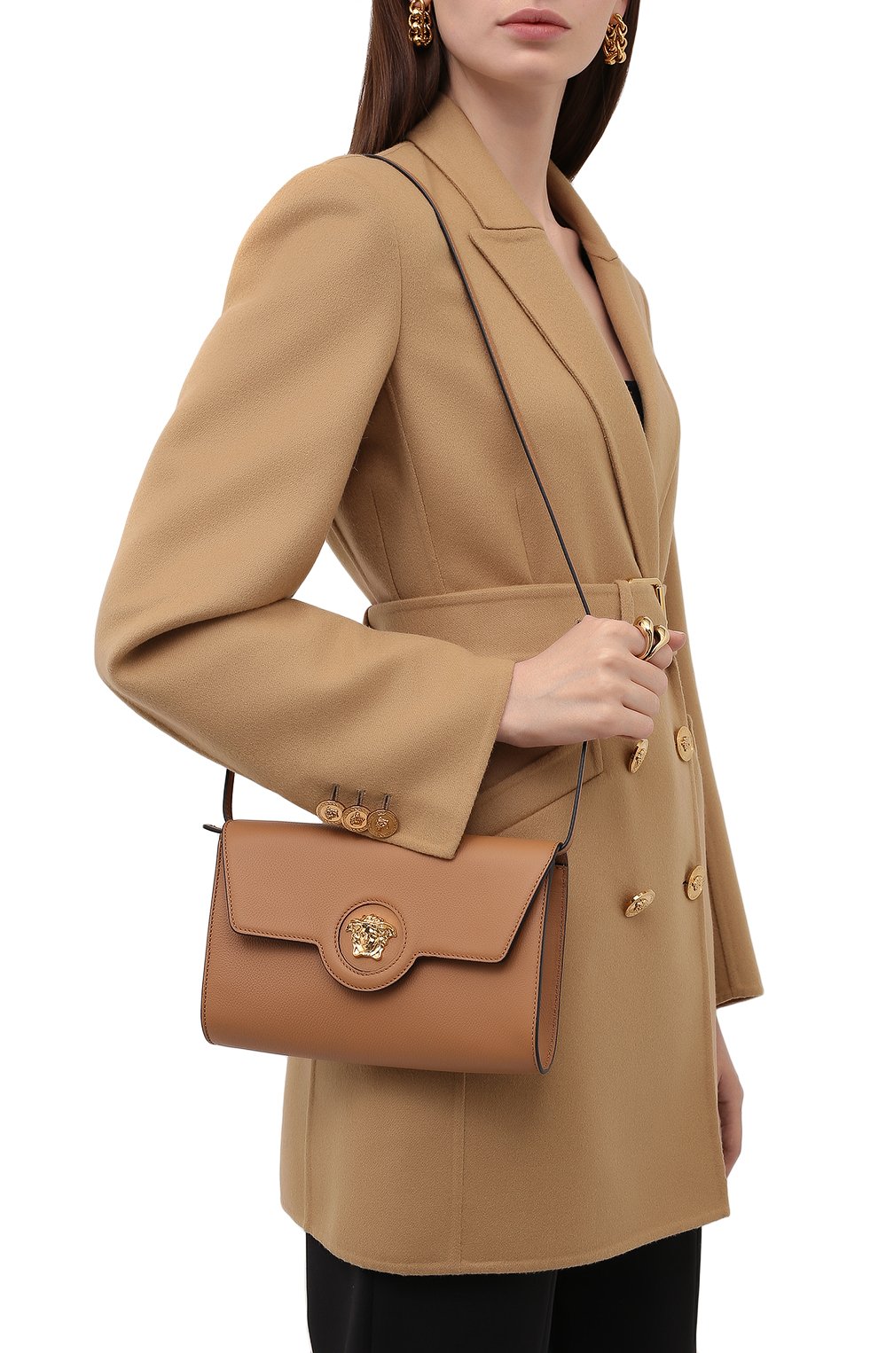 Кожаный кошелек на цепочке la medusa VERSACE, арт. 1000814/DVIT2T, фото 2