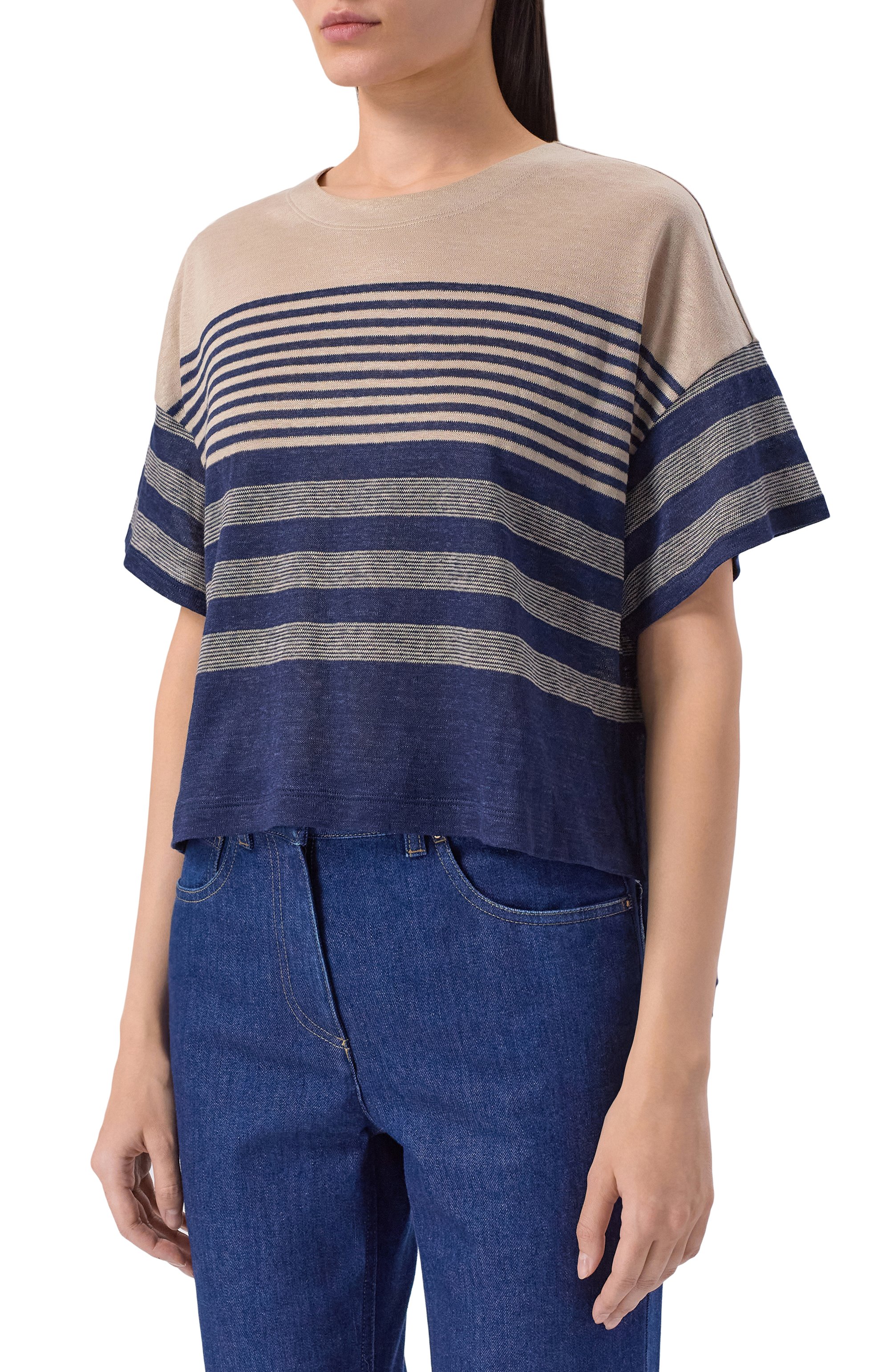 Льняная футболка GIORGIO ARMANI, арт. GW003264/AF24984, фото 3