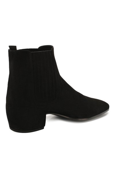 Замшевые сапоги SAINT LAURENT, арт. 605541/0LI00, фото 4