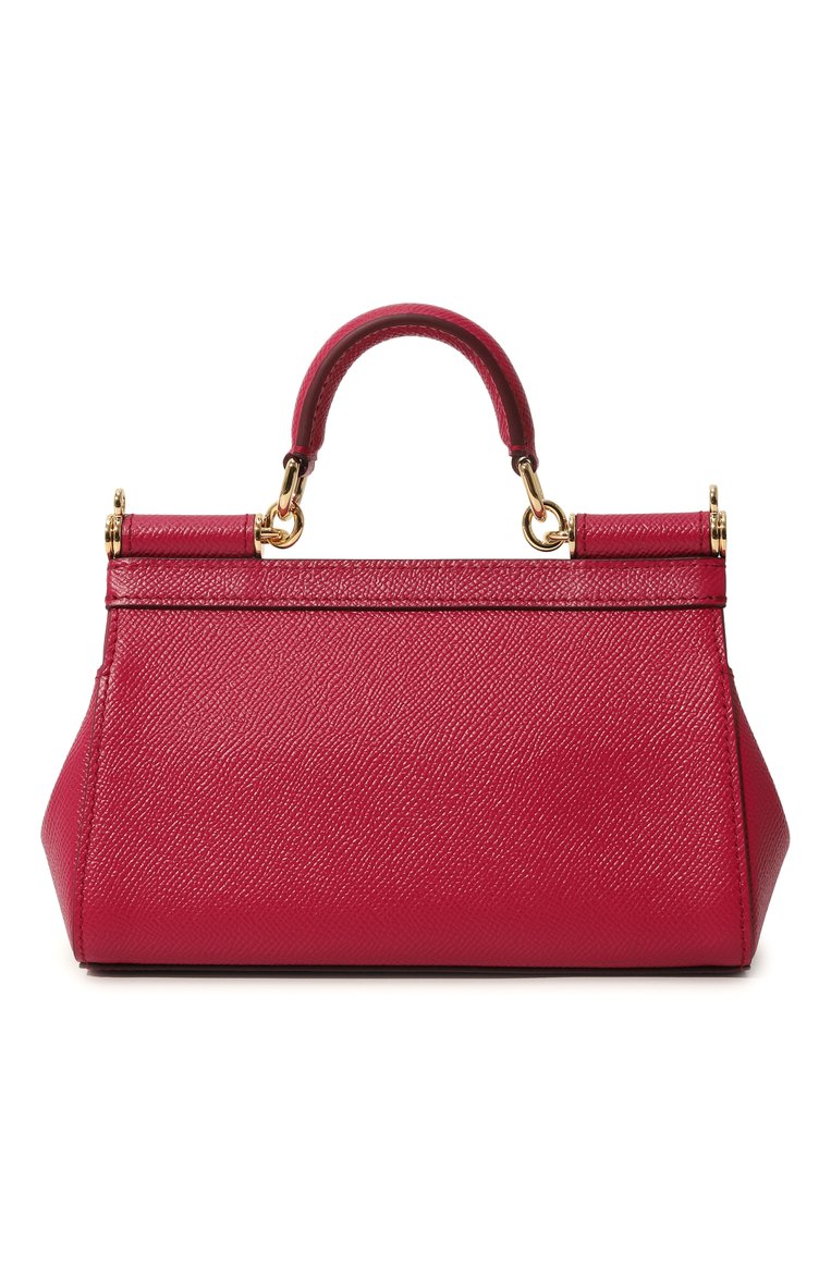 Женская сумка sicily small DOLCE & GABBANA фуксия цвета, арт. BB9116_BE9116/A1001_1 | Фото 6 (Размер: small; Материал: Натуральная кожа; Ремень/цепочка: На ремешке)