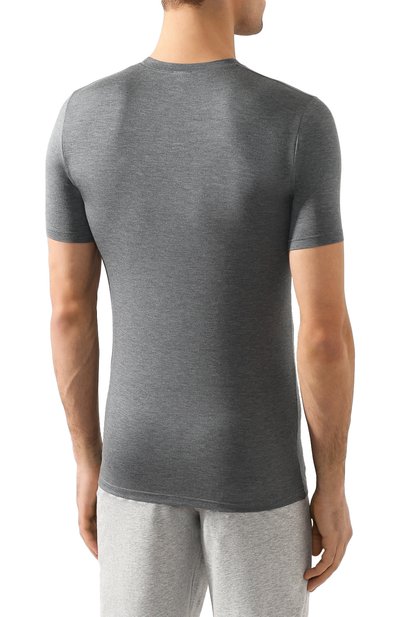 Футболка ZIMMERLI серого цвета по цене 13100 руб., арт. 700-1341, фото 4 Футболка ZIMMERLI, арт. 700-1341, фото 4