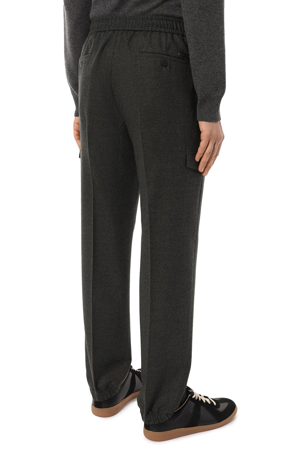 Шерстяные брюки-карго STEFANO RICCI хаки цвета по цене 126500 руб., арт. M1T3300160/W0002I, фото 4 Шерстяные брюки-карго STEFANO RICCI, арт. M1T3300160/W0002I, фото 4