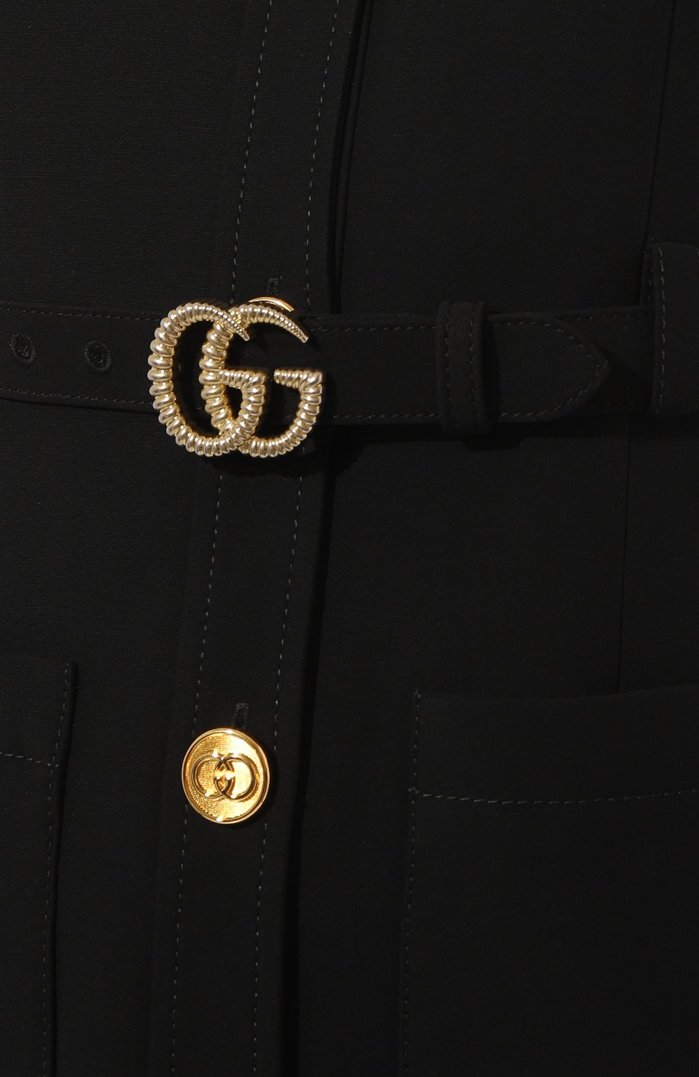 Платья из шелка и шерсти GUCCI черного цвета по цене 331200 руб., арт. 609245 Z8AH7, фото 5 Платья из шелка и шерсти GUCCI, арт. 609245 Z8AH7, фото 5