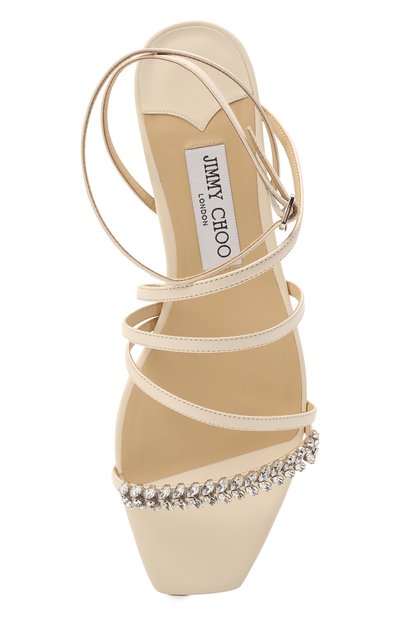 Кожаные сандалии maesie JIMMY CHOO, арт. MAESIE FLAT/BBN, фото 5
