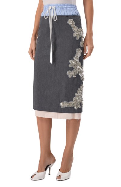 Комбинированная юбка DANIIL ANTSIFEROV, арт. DA_1715, фото 3