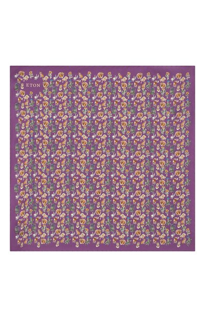 Шелковый платок ETON фиолетового цвета по цене 5570 руб., арт. A000 33121, фото 3 Шелковый платок ETON, арт. A000 33121, фото 3