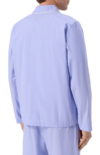 Хлопковая сорочка SPORTY AND RICH голубого цвета по цене 31450 руб., арт. SI02176243ST02/M, фото 4 Хлопковая сорочка SPORTY AND RICH, арт. SI02176243ST02/M, фото 4