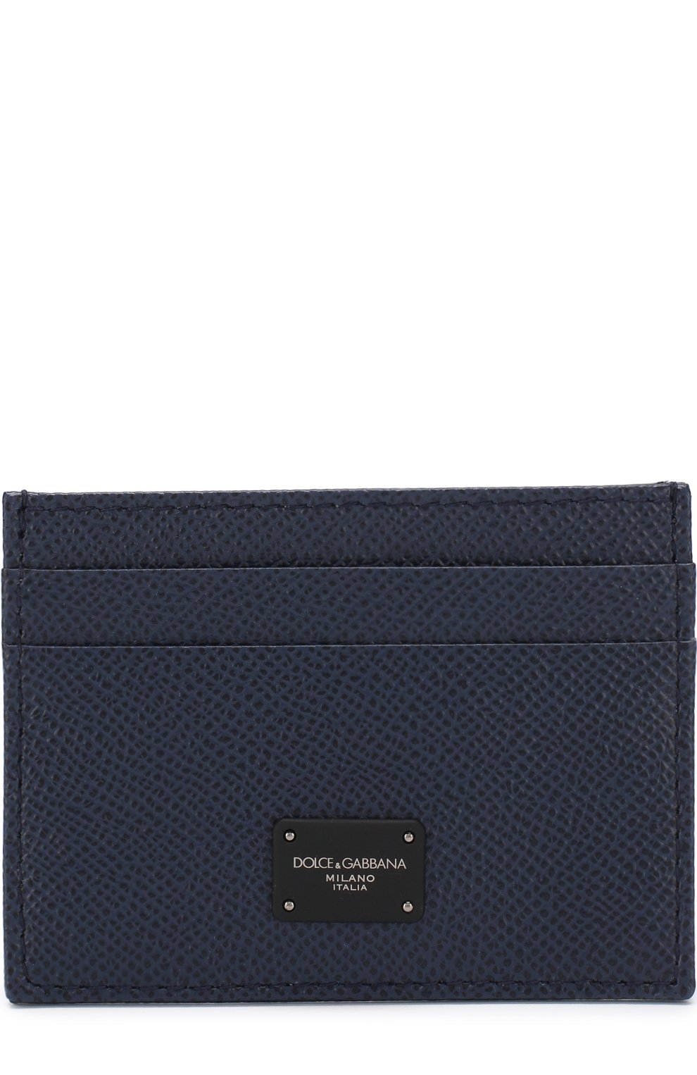 Кожаный футляр для кредитных карт DOLCE & GABBANA синего цвета по цене 16650 руб., арт. BP0330/AI359, фото 1 Кожаный футляр для кредитных карт DOLCE & GABBANA, арт. BP0330/AI359, фото 1