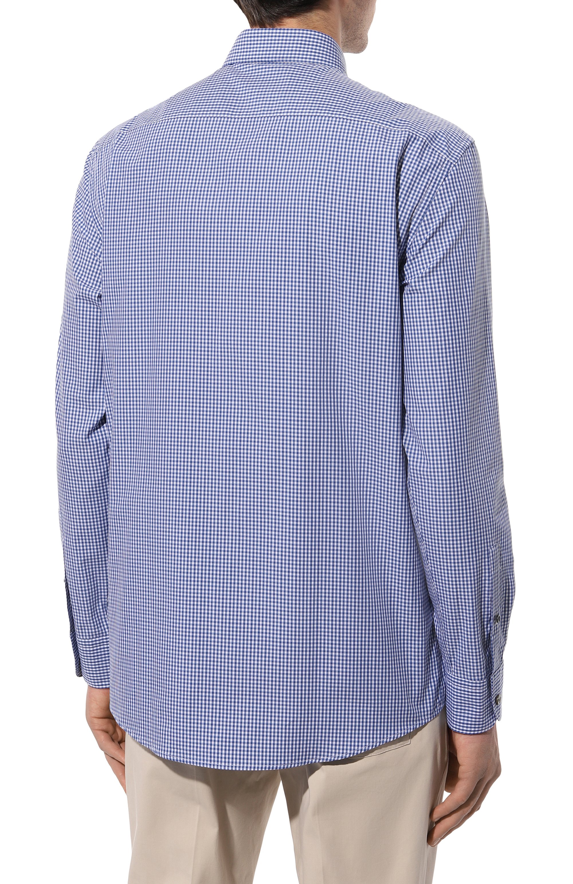 Хлопковая рубашка ZEGNA, арт. UDX01A7/SRF5, фото 4