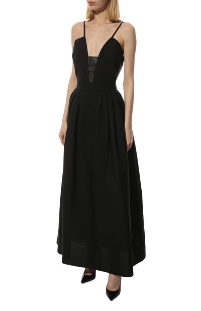 Хлопковое платье BRUNELLO CUCINELLI черного цвета по цене 384500 руб., арт. M0F79A4913, фото 3 Хлопковое платье BRUNELLO CUCINELLI, арт. M0F79A4913, фото 3