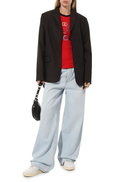 Хлопковая футболка GUCCI, арт. 574386 XJA8Y, фото 2