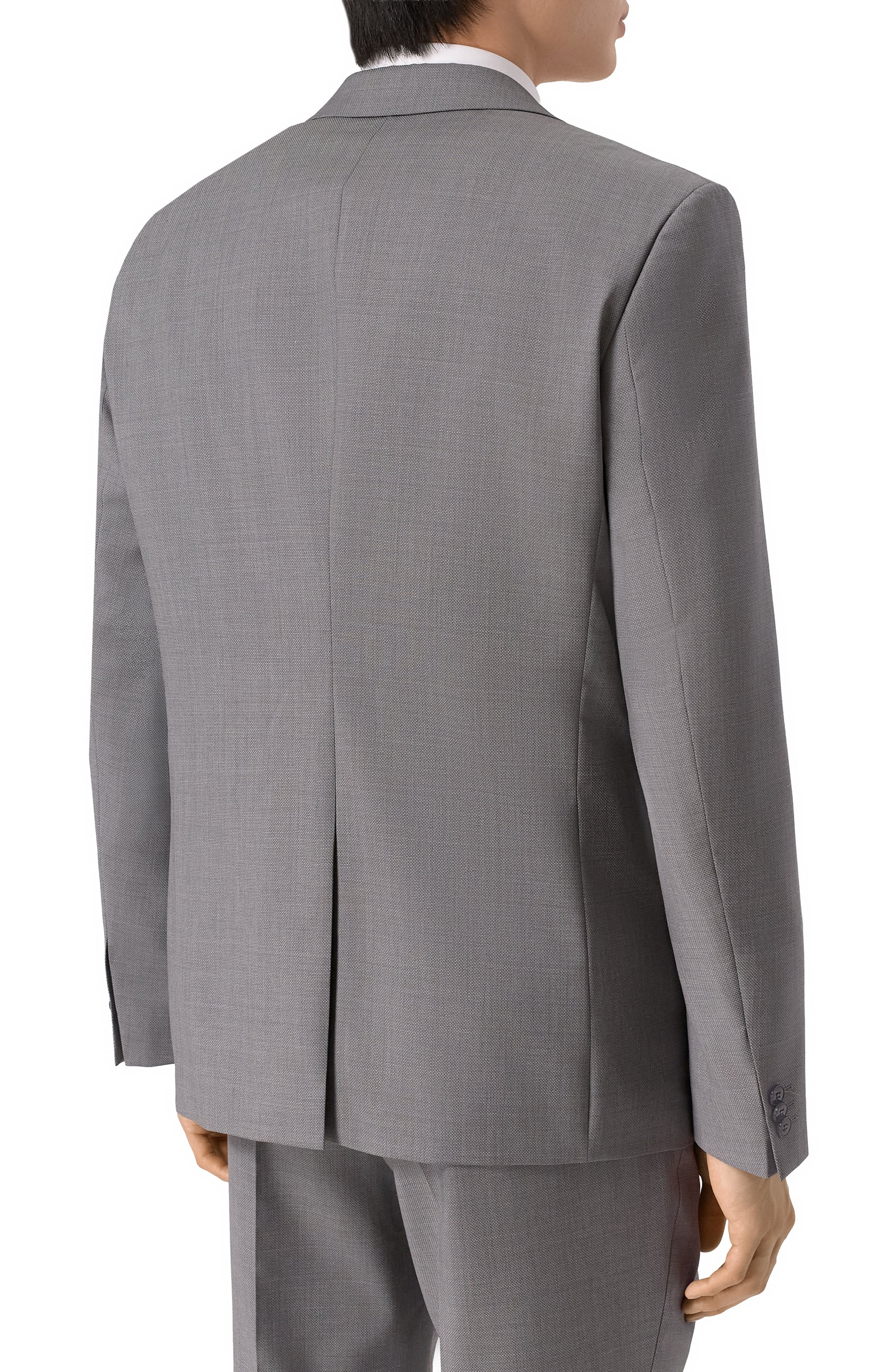 Шерстяной пиджак HUGO серого цвета по цене 59950 руб., арт. 50555240, фото 4 Шерстяной пиджак HUGO, арт. 50555240, фото 4