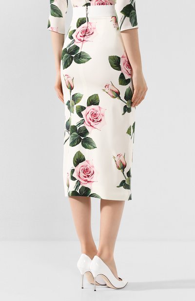 Шелковая юбка DOLCE & GABBANA, арт. F4BTFT/FSAZD, фото 4