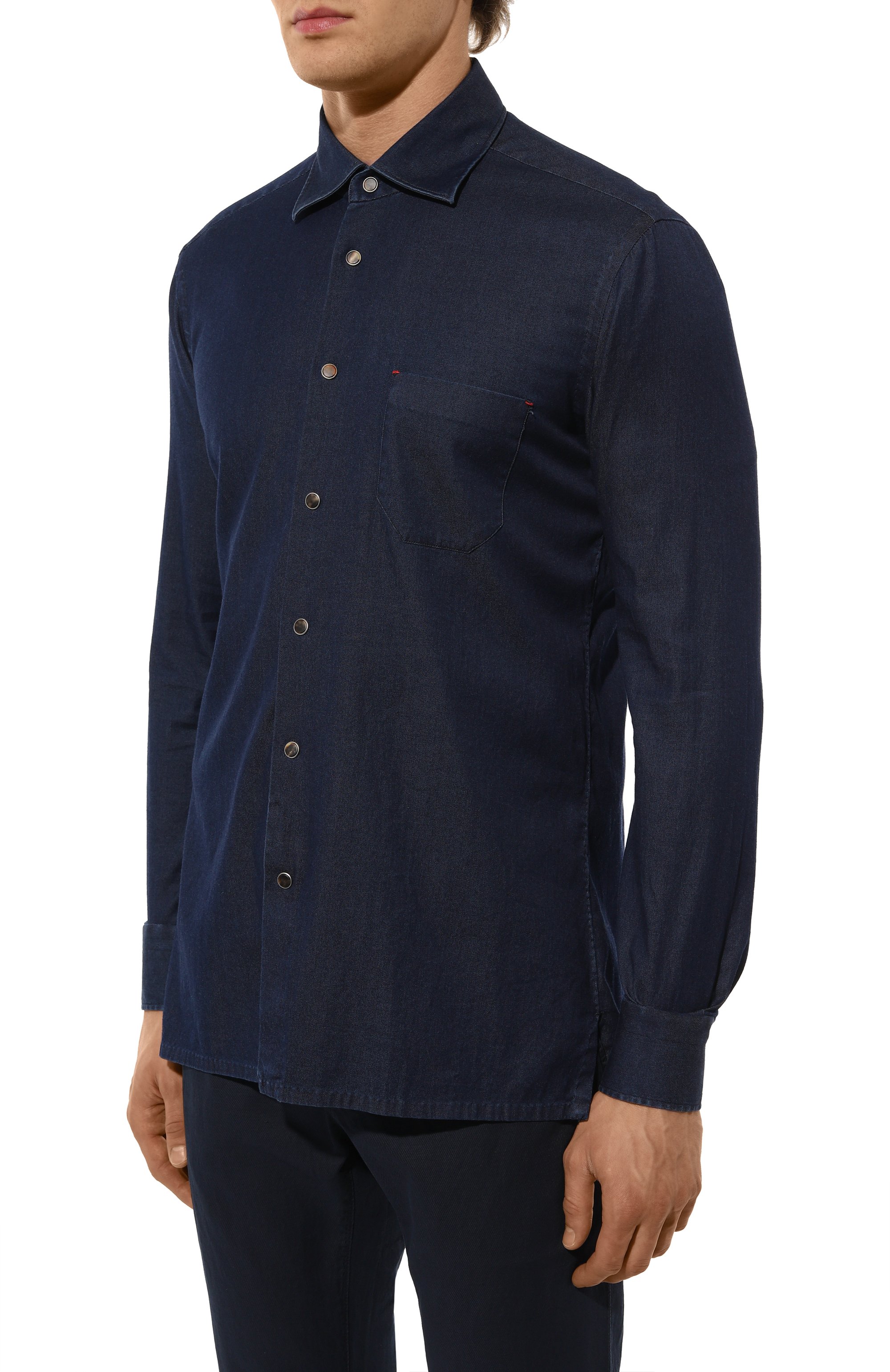 Джинсовая рубашка KITON, арт. UMCNERHH08859, фото 3