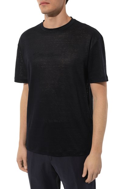 Льняная футболка GIORGIO ARMANI, арт. 3DSM73/SJDJZ, фото 3