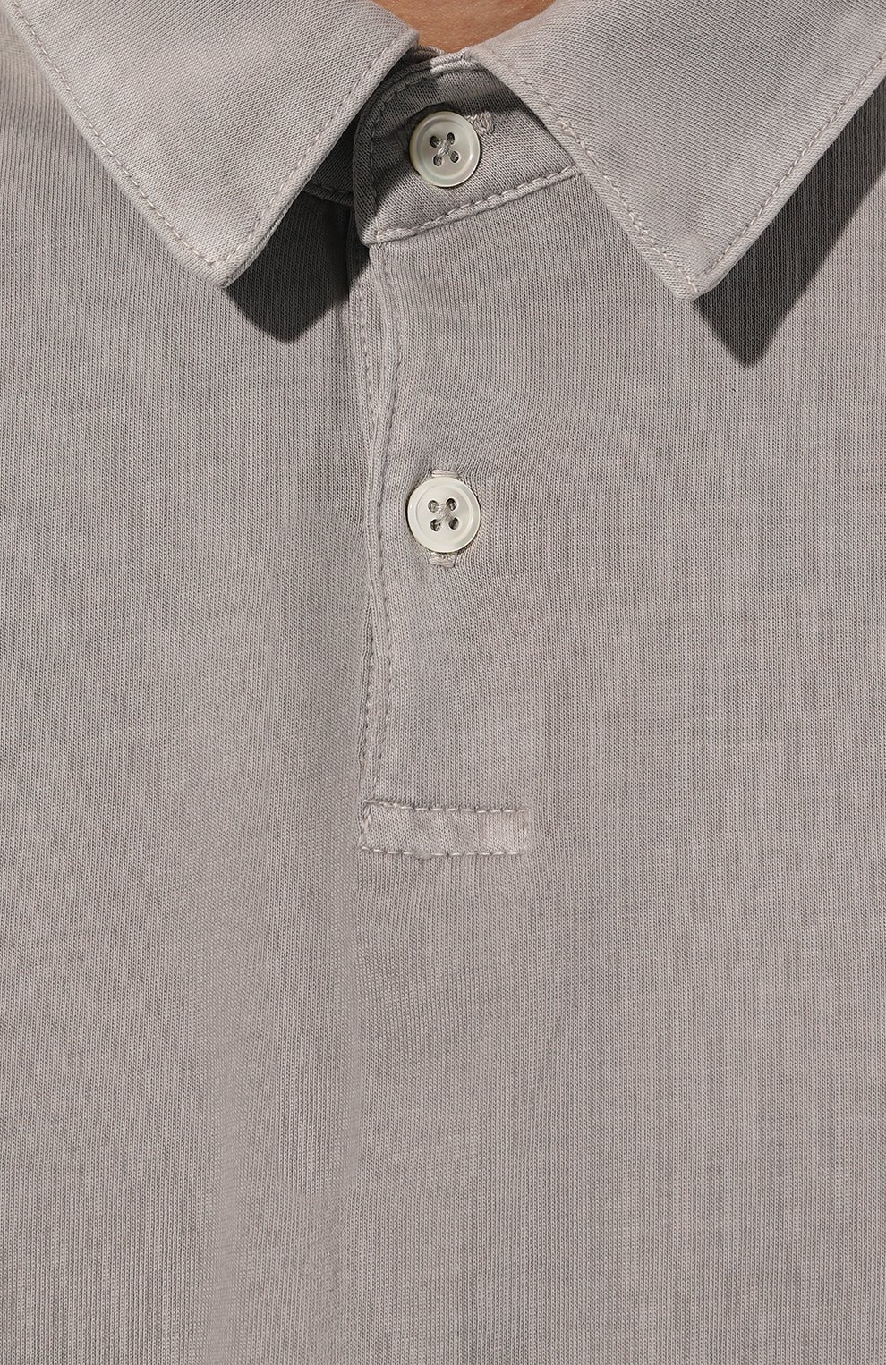 Хлопковое поло JAMES PERSE светло-серого цвета по цене 28050 руб., арт. MSX3337/FOG, фото 5 Хлопковое поло JAMES PERSE, арт. MSX3337/FOG, фото 5