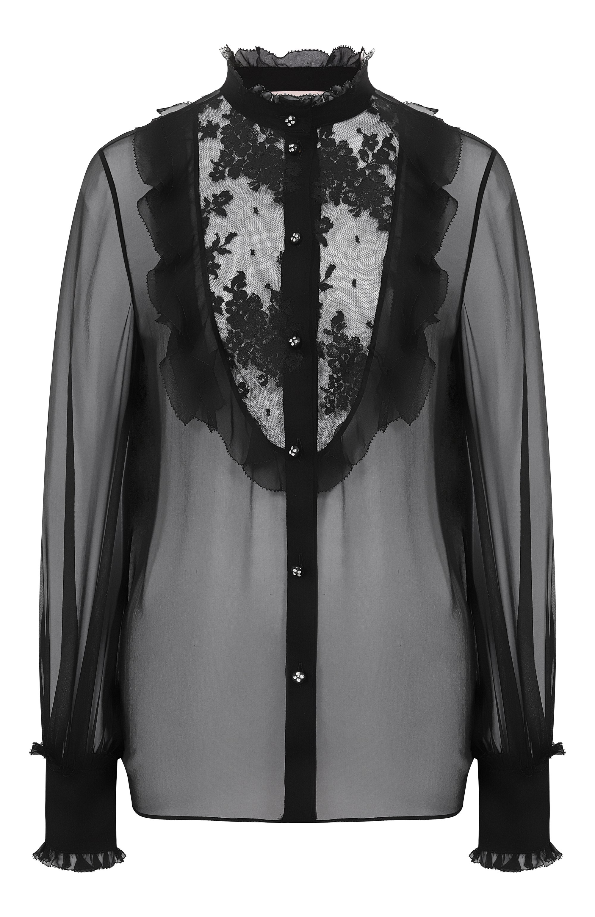 Шелковая блузка VALENTINO, арт. 6B0AB7J0/2UP, фот�о 1