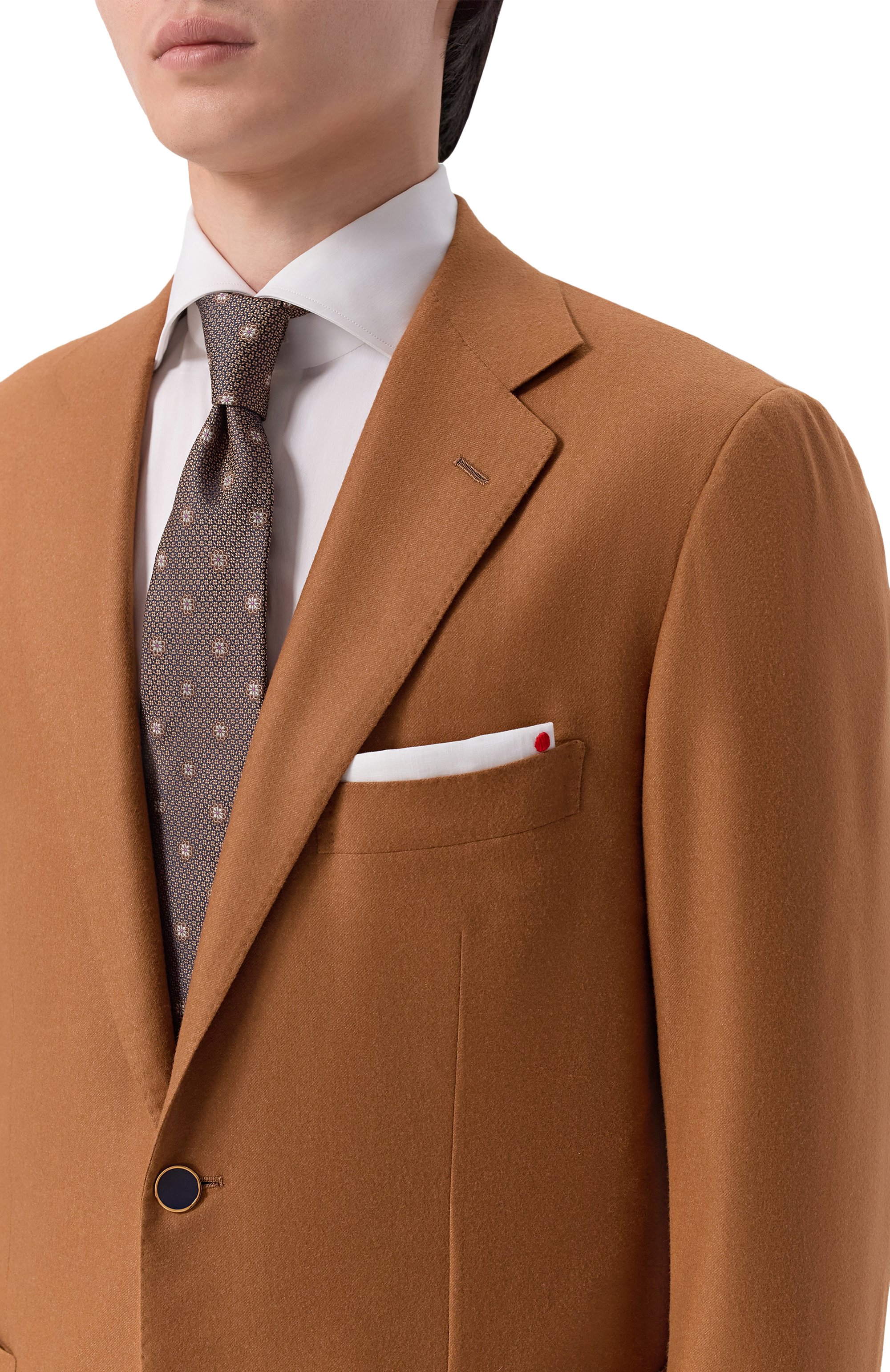 Пиджак из шелка и шерсти викуньи KITON, арт. UG81K0178E, фото 5