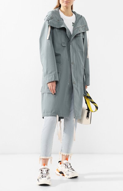 Хлопковая парка ACNE STUDIOS зеленого цвета по цене 61400 руб., арт. A90102, фото 2 Хлопковая парка ACNE STUDIOS, арт. A90102, фото 2
