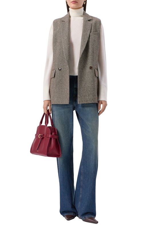 Шерстяной жилет Seven Lab SJU.16.766.456 Коричневый  SJU.16.766.456 Фото 2