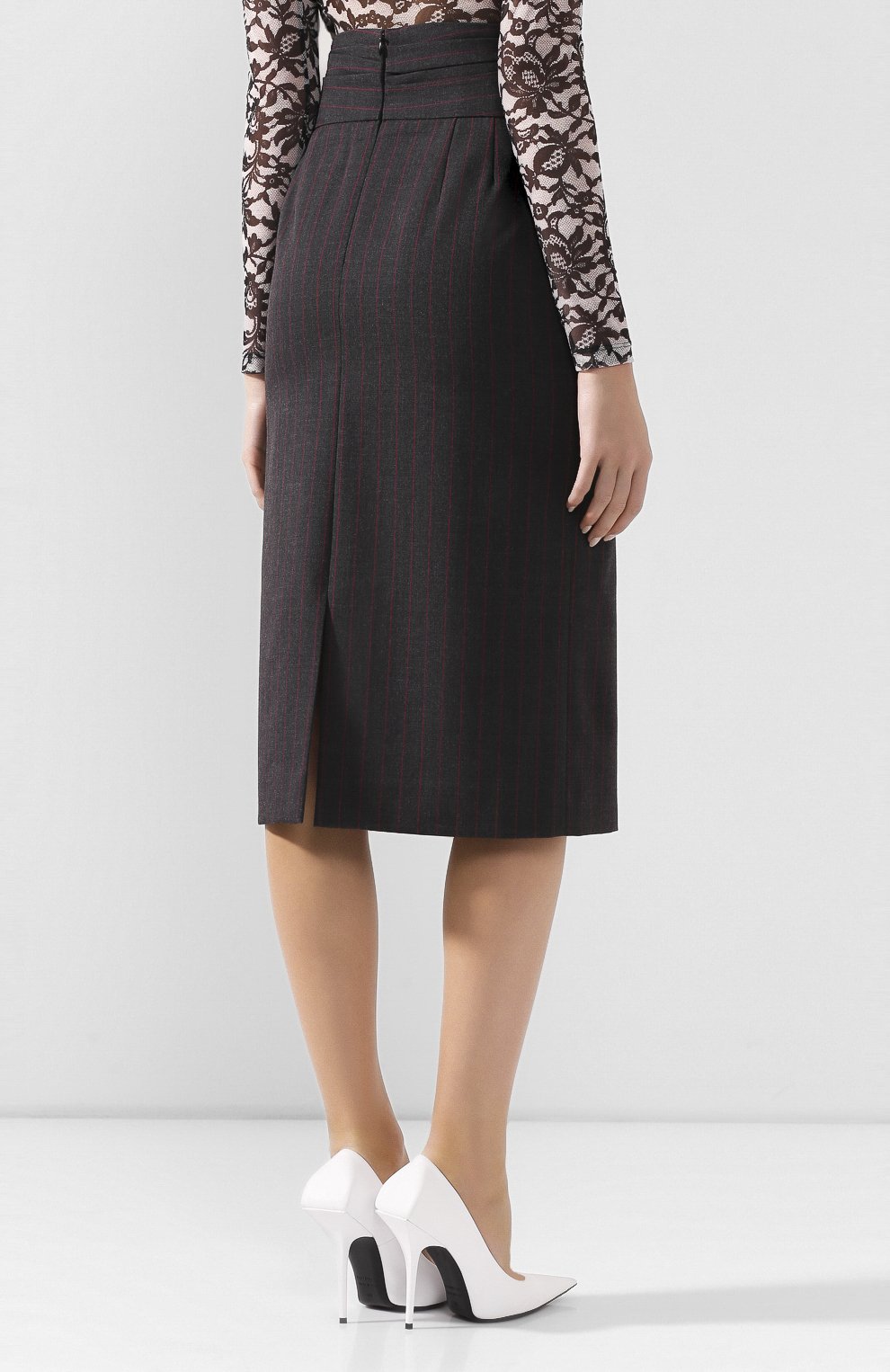 Юбка DRIES VAN NOTEN серого цвета по цене 33350 руб., арт. 201-10810-9040, фото 4 Юбка DRIES VAN NOTEN, арт. 201-10810-9040, фото 4
