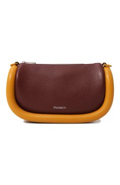 Женская сумка bumper JW ANDERSON бордового цвета, арт. HB0570 LA0107 | �Фото 1 (Сумки-технические: Сумки через плечо; Материал: Натуральная кожа; Материал сплава: Проставлено; Ремень/цепочка: На ремешке; Драгоценные камни: Проставлено; Размер: small)