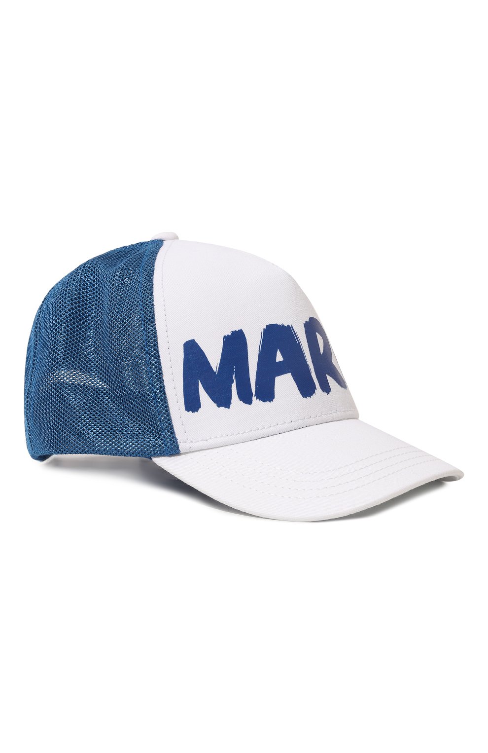 Хлопковая бейсболка MARNI синего цвета по цене 7560 руб., арт. M00806/M00Q0, фото 1 Хлопковая бейсболка MARNI, арт. M00806/M00Q0, фото 1