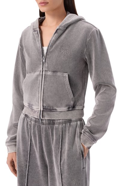 Бархатная толстовка ALEXANDERWANG.T, арт. 4CC4252680, фото 3