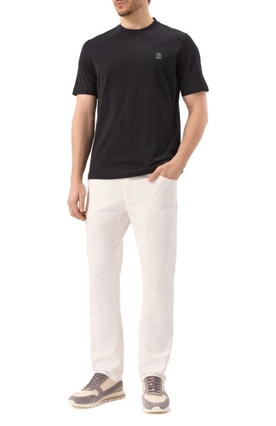 Хлопковая футболка BRUNELLO CUCINELLI, арт. M0B138440, фото 2