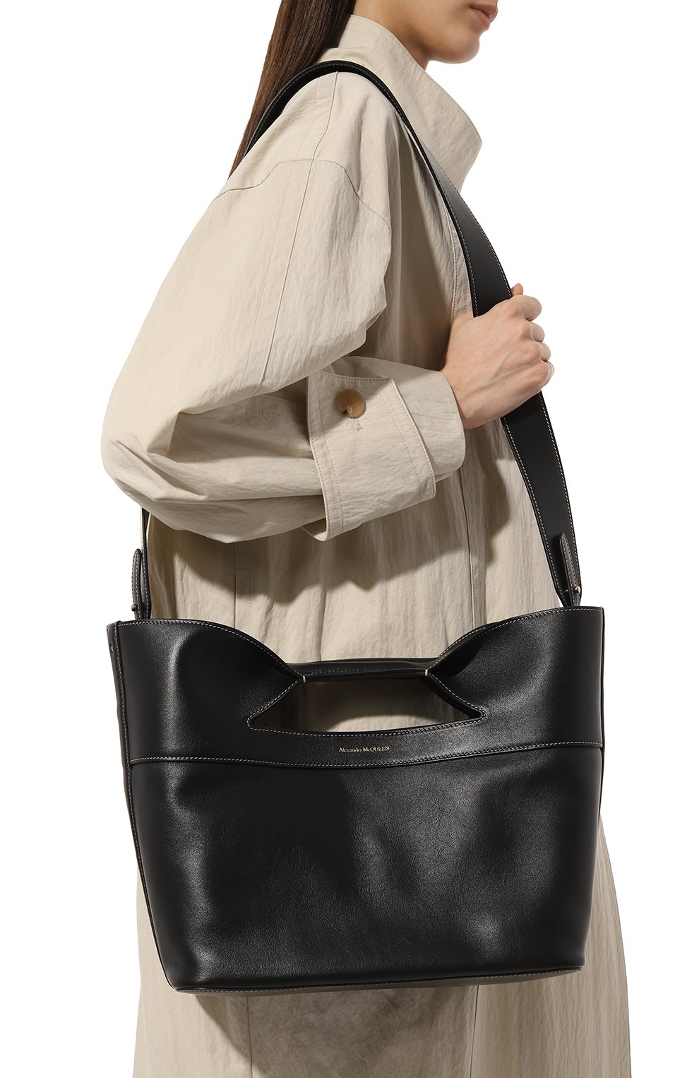 Сумка bow ALEXANDER MCQUEEN, арт. 709566/1BLCA, фото 2