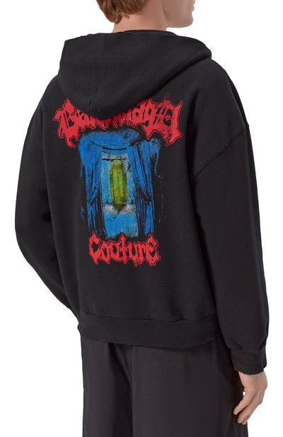 Хлопковая толстовка BALENCIAGA черного цвета по цене 193000 руб., арт. 803264/TUVD9, фото 4 Хлопковая толстовка BALENCIAGA, арт. 803264/TUVD9, фото 4