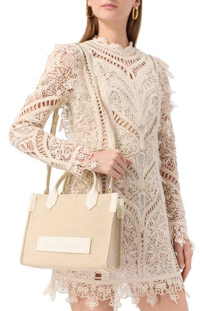 Сумка b-army small BALMAIN светло-бежевого цвета по цене 109000 руб., арт. FN1FE818/TJSQ, фото 2 Сумка b-army small BALMAIN, арт. FN1FE818/TJSQ, фото 2