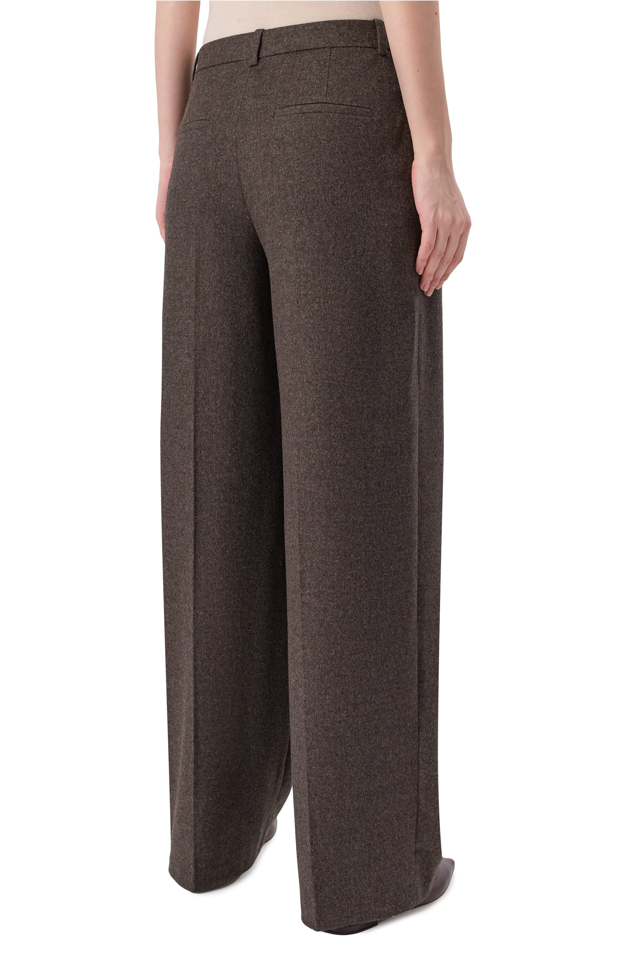 Брюки из шерсти и кашемира 12 STOREEZ коричневого цвета по цене 27000 руб., арт. 133827, фото 4 Брюки из шерсти и кашемира 12 STOREEZ, арт. 133827, фото 4