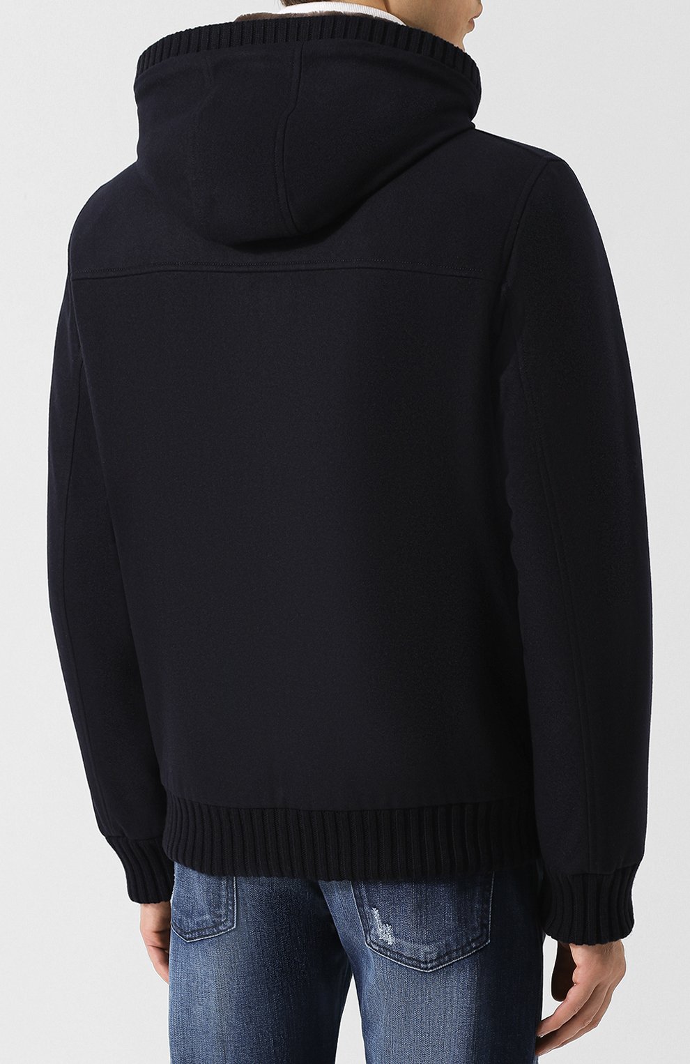 Кашемировый бомбер с меховой подкладкой LORO PIANA, арт. FAI3501, фото 4