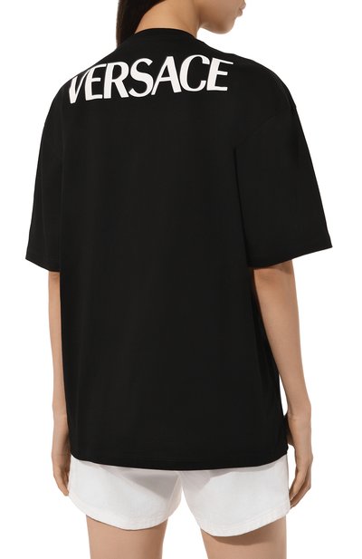 Хлопковая футболка VERSACE, арт. 1016291/1A11595, фото 4
