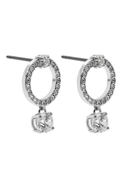 Серьги constella SWAROVSKI серебряного цвета по цене 13700 руб., арт. 5563278, фото 3 Серьги constella SWAROVSKI, арт. 5563278, фото 3