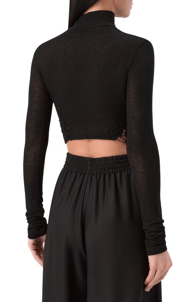 Водолазка из вискозы и кашемира ERMANNO SCERVINO, арт. D494M303YEN, фото 4