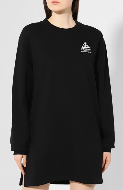 Хлопковое платье OFF-WHITE, арт. 0WDB098R190030431001, фото 3
