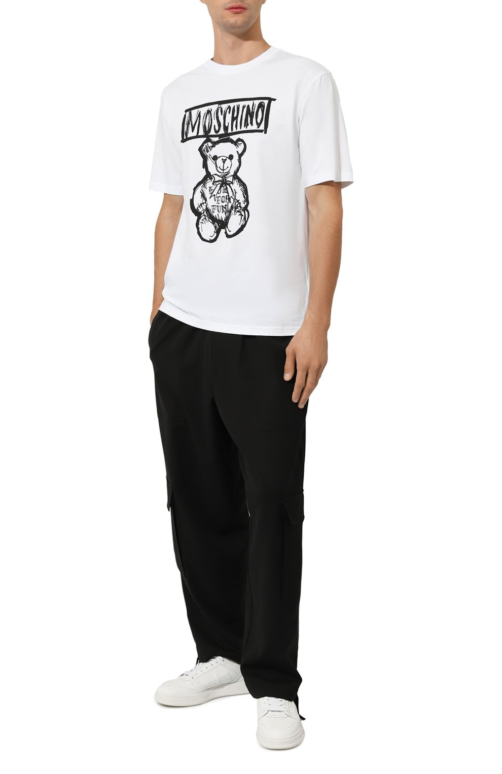 Хлопковая футболка MOSCHINO, арт. V0711/7041, фото 2
