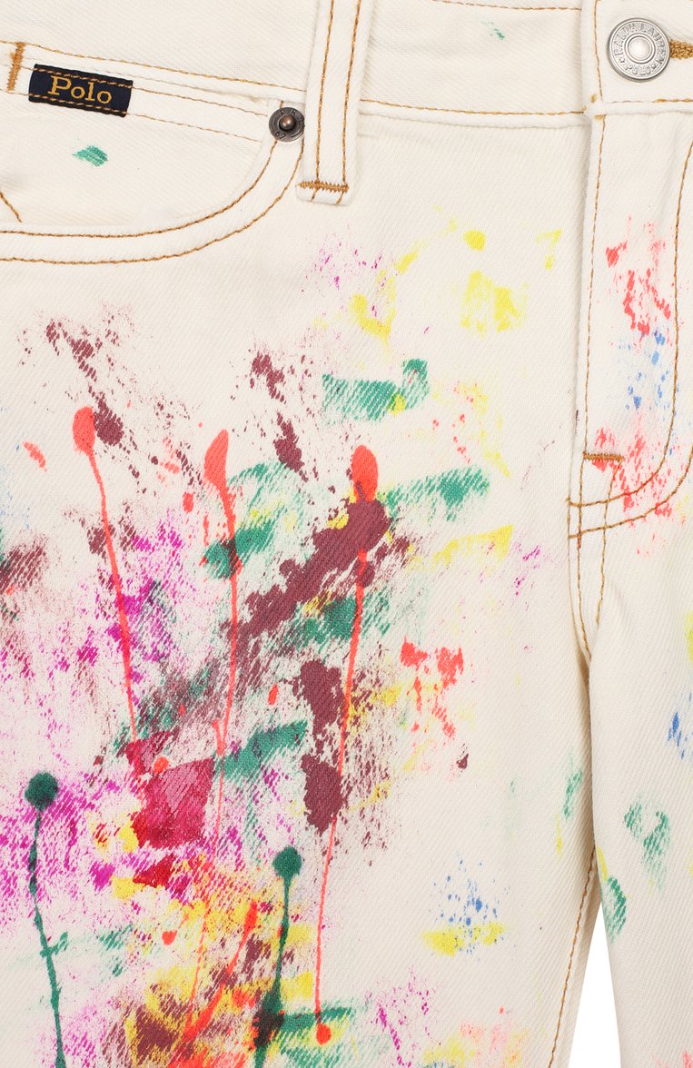 Детские джинсы POLO RALPH LAUREN разноцветного цвета, арт. 313783769 | Фото 3 (Материал внешний: Хлопок; Кросс-КТ: джинсы; Детали: Декор; Материал сплава: Проставлено; Нос: Не проставлено; Ростовка одежда: 10 - 11 лет | 140 - 146см, 13 - 15 лет | 158 см, 8 лет | 128 см, 9 лет | 134 см)