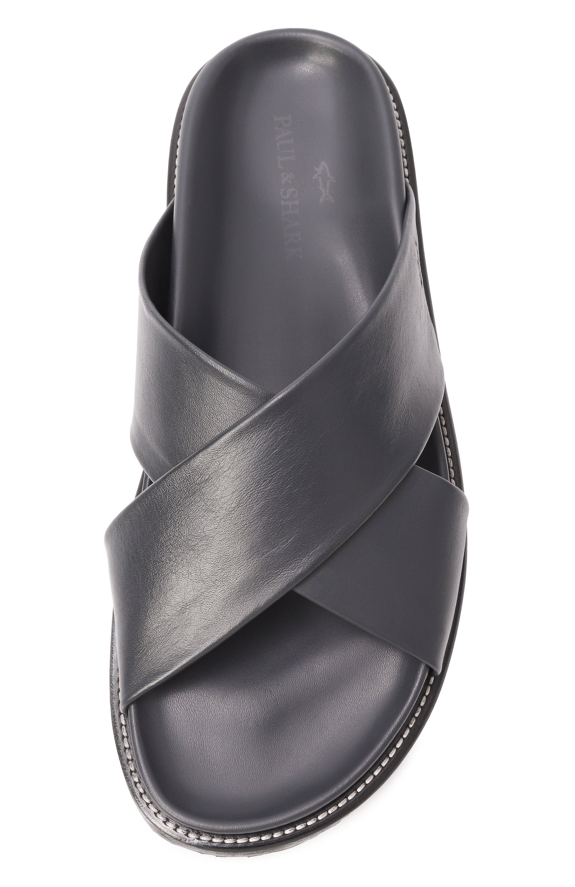 Кожаные шлепанцы PAUL&SHARK, арт. 25418010, фото 6