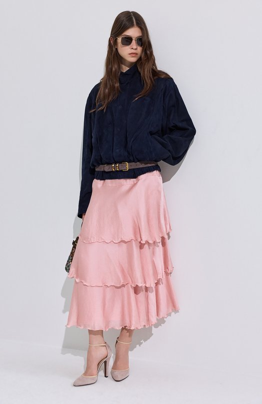 Замшевые туфли Hi Dolly Valentino 7W2S0MI2/CBF Бежевый  7W2S0MI2/CBF Фото 7